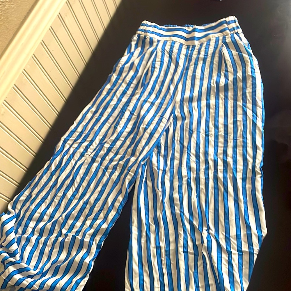 Blue and white stripes